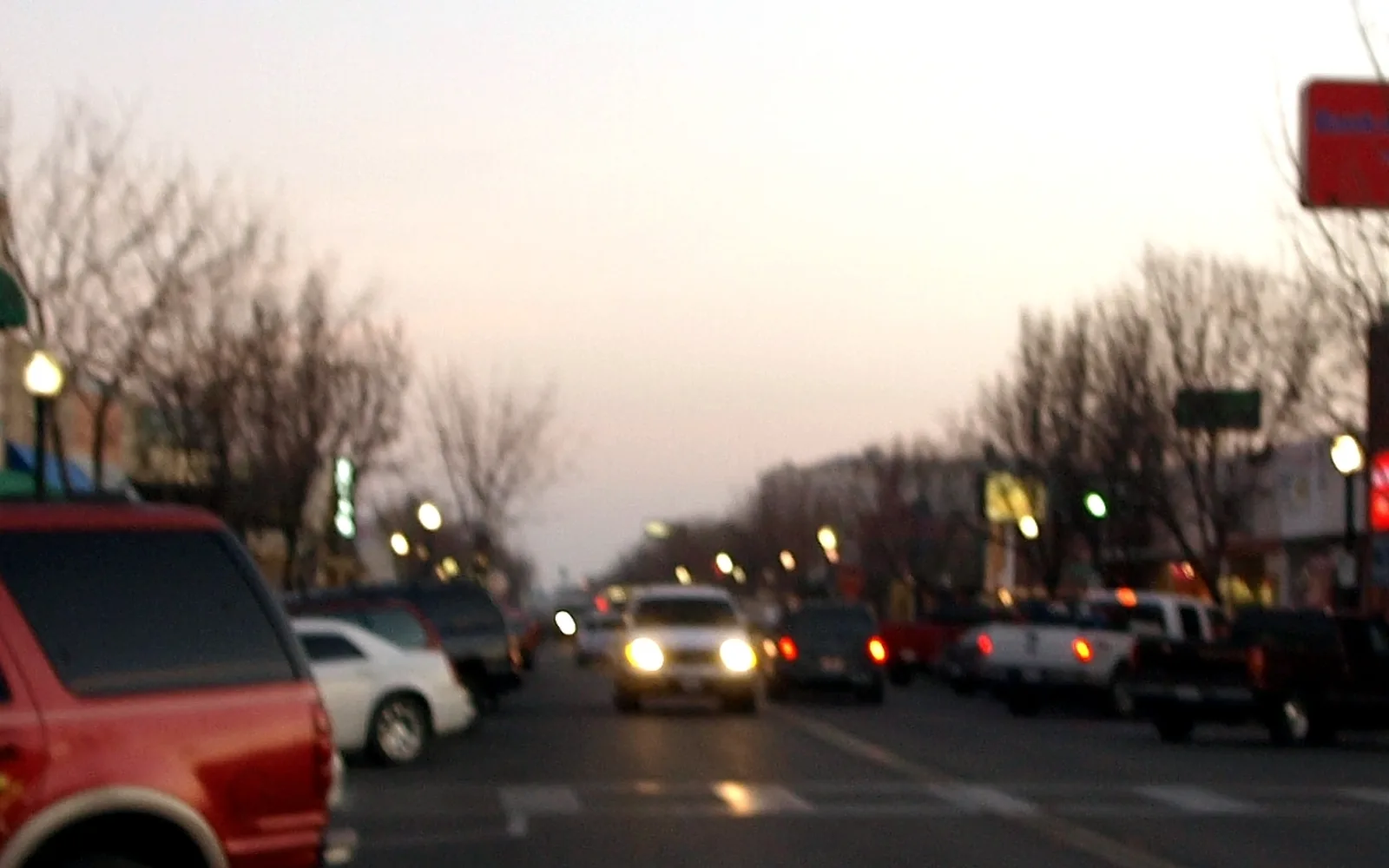 Main Street in downtown Delano showing storefronts and street-level commercial businesses